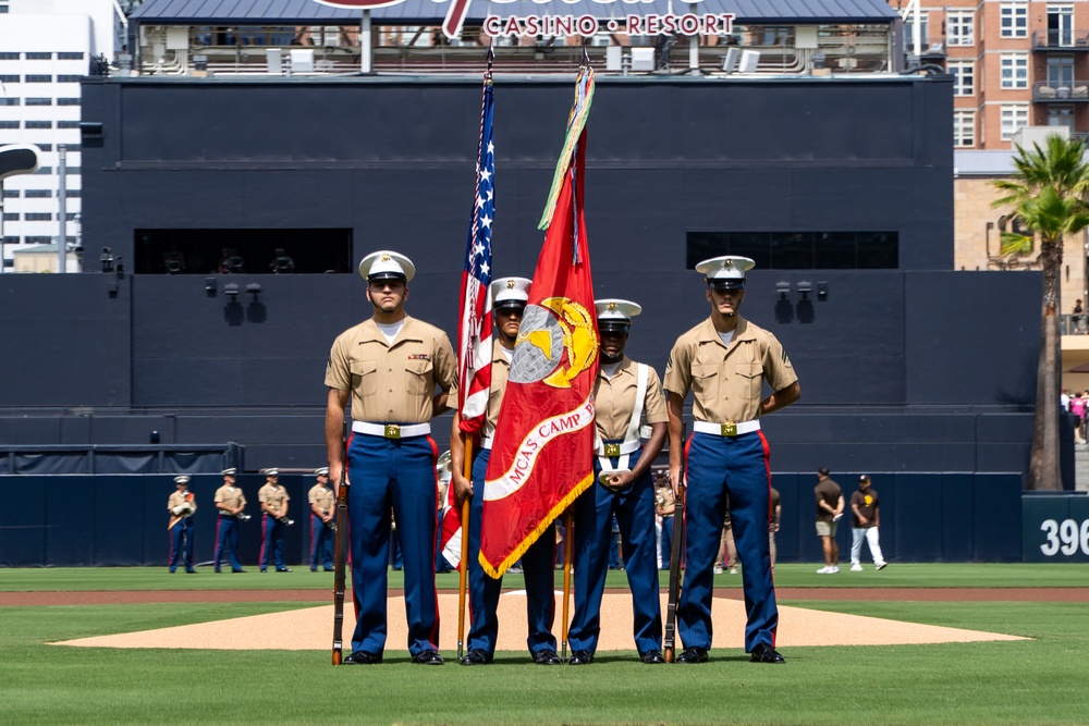 San Diego Padres flyover and Salute to Service