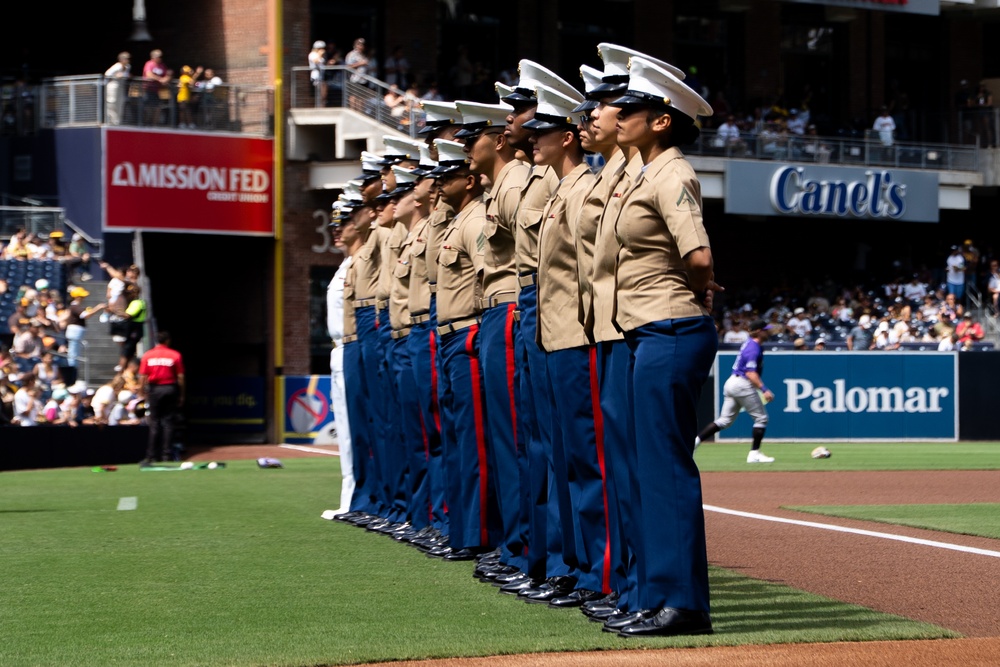 San Diego Padres flyover and Salute to Service