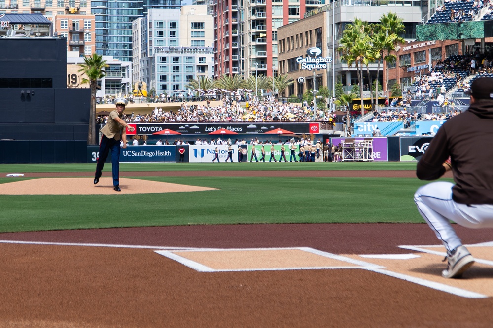 San Diego Padres flyover and Salute to Service