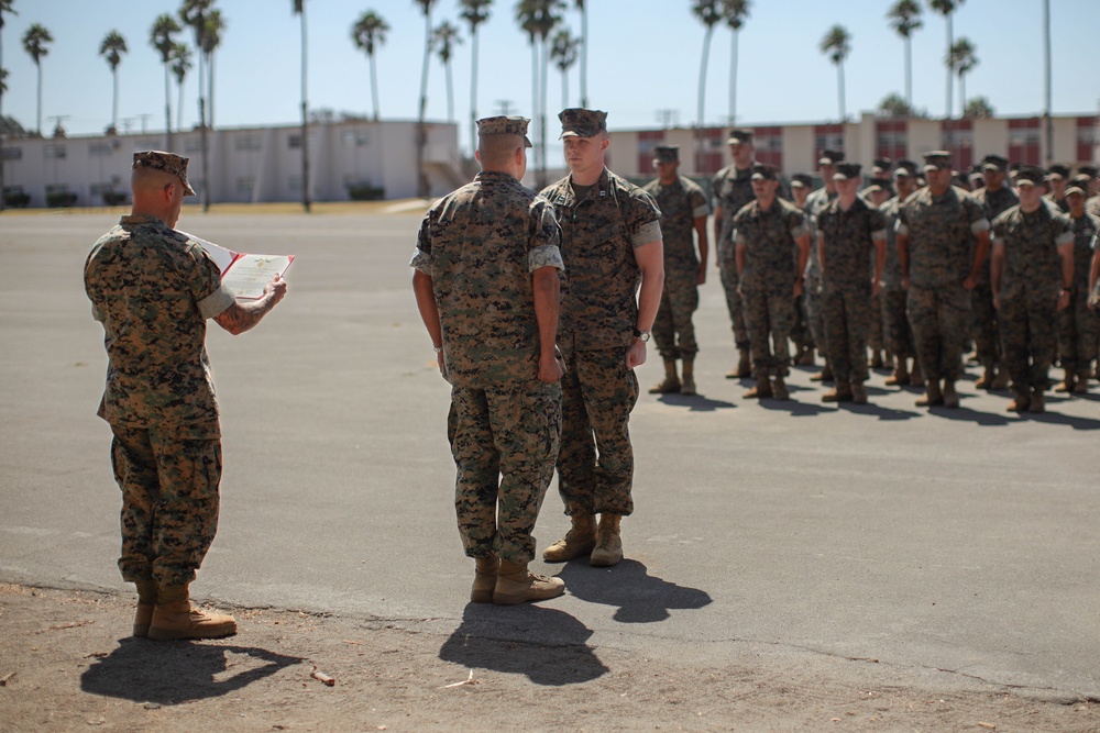 Capt. Burger Awarded Navy and Marine Corps Commendation Medal