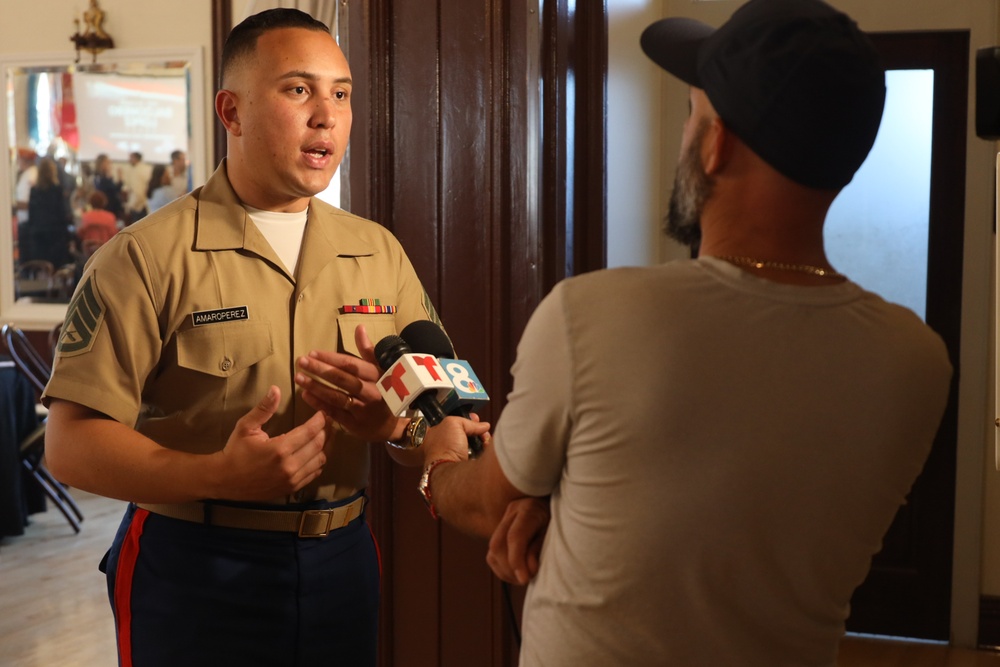 Marine Corps Deputy Commandant for Manpower and Reserve Affairs Visits Recruiting Station Tampa on Inchon 75th Anniversary