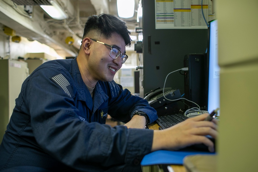 USS Tripoli Personnel Processing Paperwork