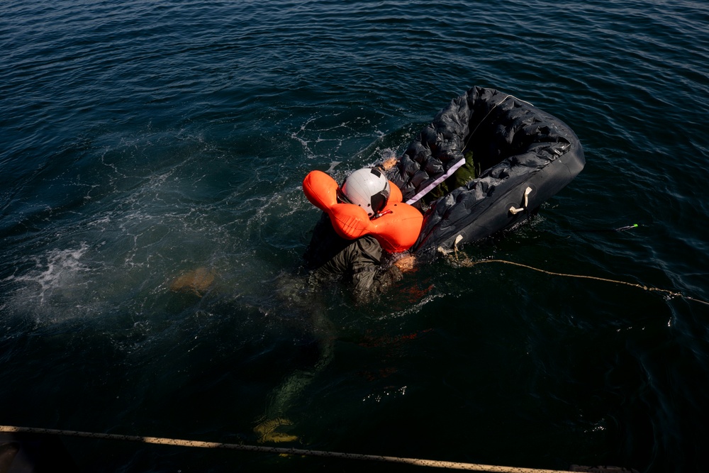 U.S. Marines conduct open ocean rescue operations during Rescue Flag 25-2