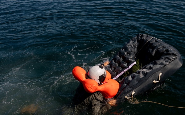 U.S. Marines conduct open ocean rescue operations during Rescue Flag 25-2