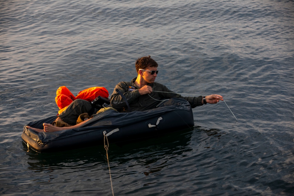 U.S. Marines conduct open ocean rescue operations during Rescue Flag 25-2