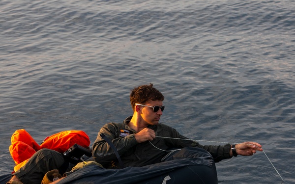 U.S. Marines conduct open ocean rescue operations during Rescue Flag 25-2