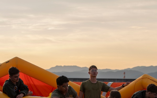 U.S. Marines conduct open ocean rescue operations during Rescue Flag 25-2