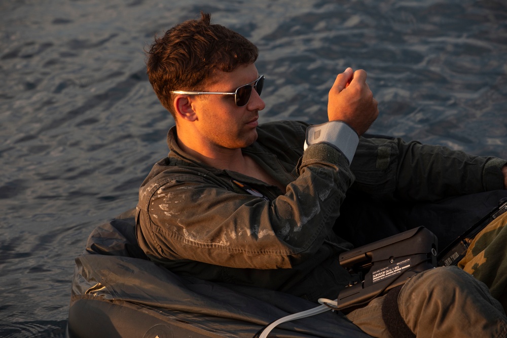 U.S. Marines conduct open ocean rescue operations during Rescue Flag 25-2
