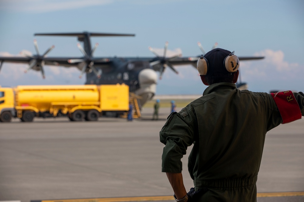 U.S. Marines perform rescue operations during Rescue Flag 25-2