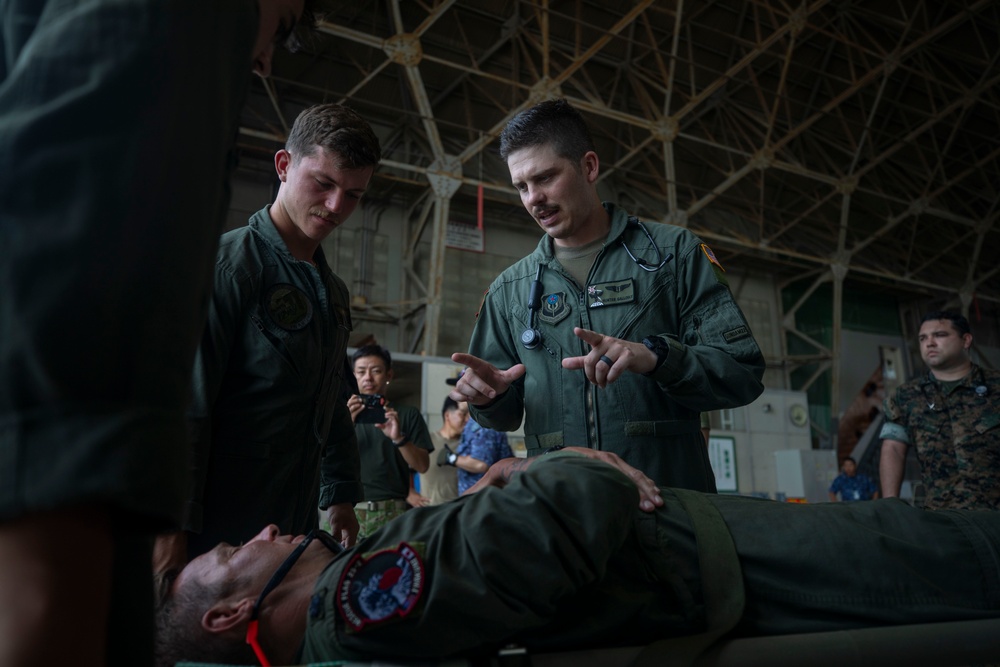 U.S. Marines perform rescue operations during Rescue Flag 25-2