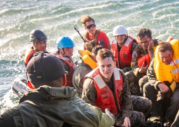 U.S. Marines perform rescue operations during Rescue Flag 25-2