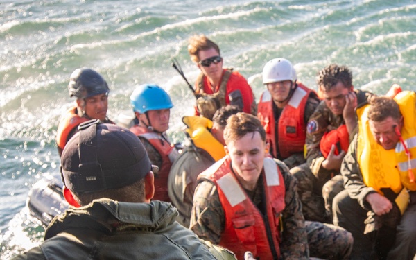 U.S. Marines perform rescue operations during Rescue Flag 25-2