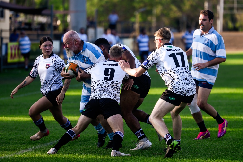 MRF-D 25.3: U.S. Marines compete against Australian Stray Cats in rugby match
