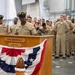 U.S. Pacific Fleet Master Chief Don Davis delivers remarks during the CPO pinning ceremony at RTC Great Lakes