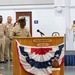 U.S. Pacific Fleet Master Chief Don Davis delivers remarks during the CPO pinning ceremony at RTC Great Lakes