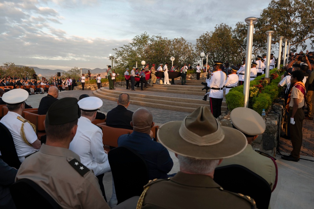 USINDOPACOM Commander celebrates PNG’s 50th Independence Day, breaks ground for Fuel Storage Facility