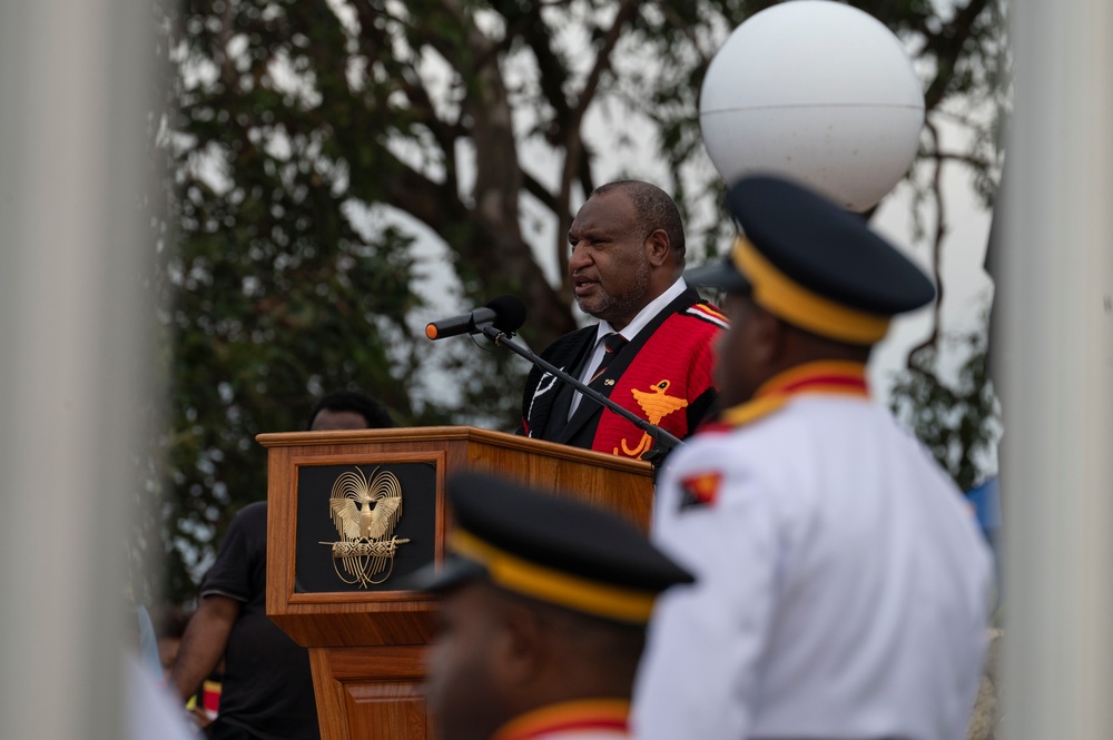 USINDOPACOM Commander celebrates PNG’s 50th Independence Day, breaks ground for Fuel Storage Facility