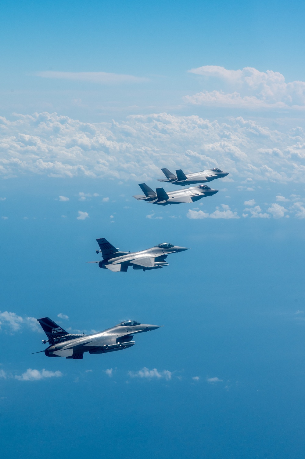 Osan’s Fiends and ROKAF’s 152nd Fighter Squadron take flight during Buddy Squadron 25-5