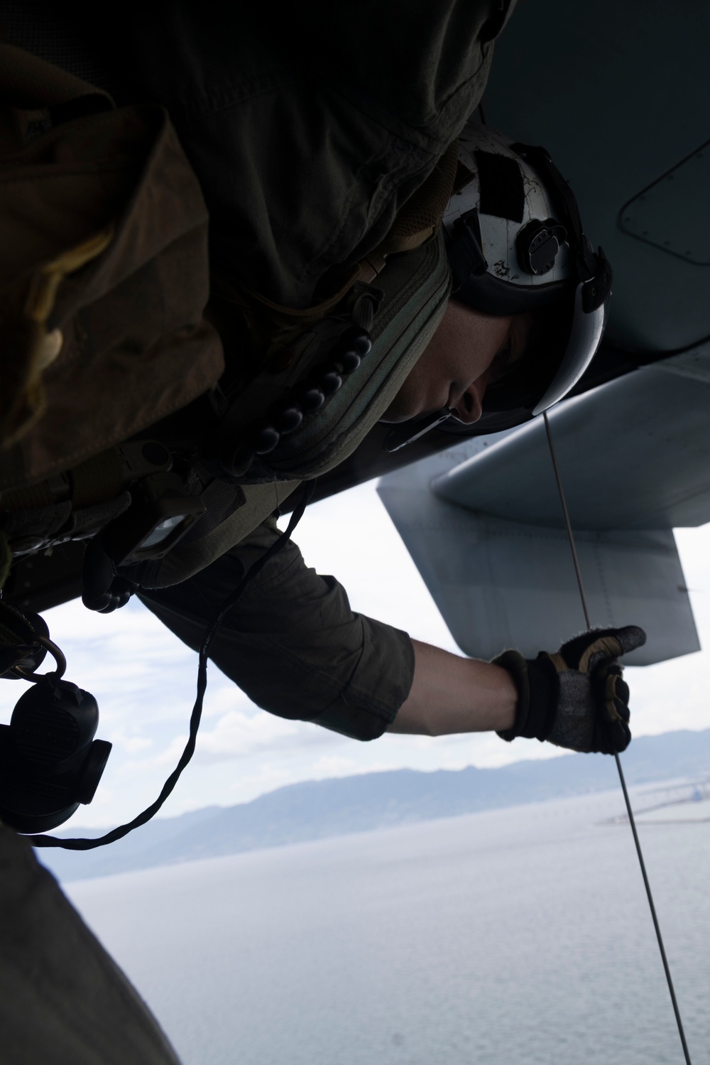 U.S. Marines conduct rescue operations during Rescue Flag 25-2