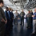 MSC Leadership Visit USS Mount Whitney (LCC 20)