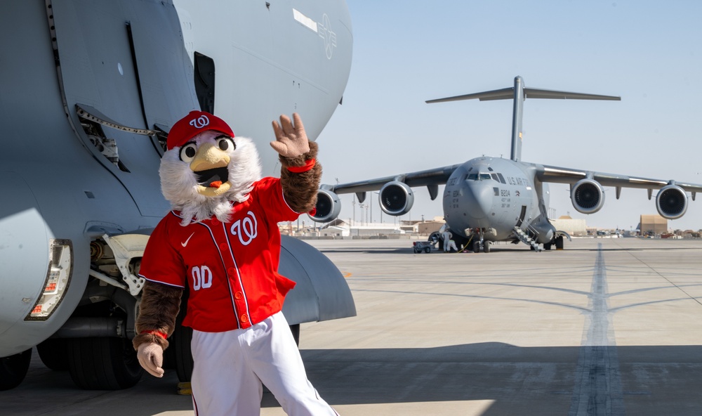From the diamond to the desert: Nationals visit 379th AEW