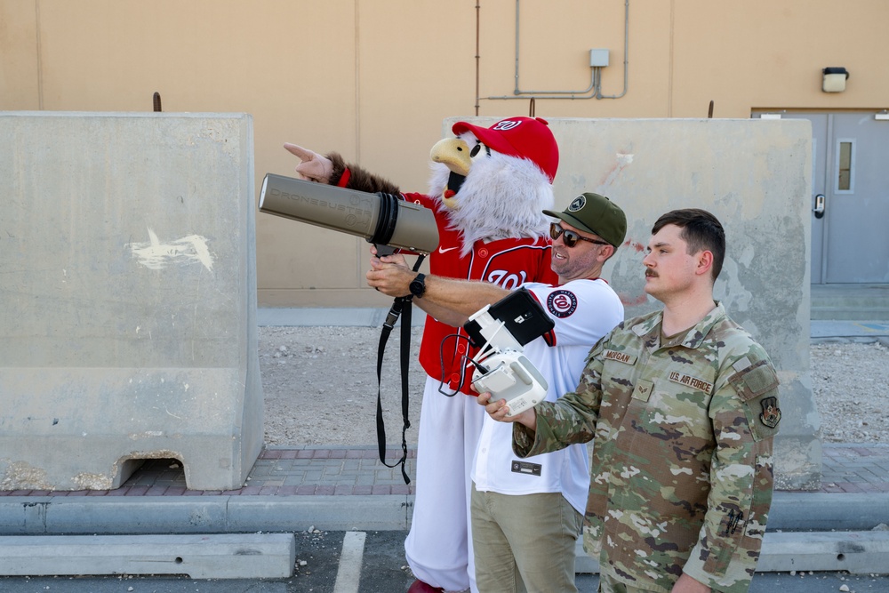 From the diamond to the desert: Nationals visit 379th AEW
