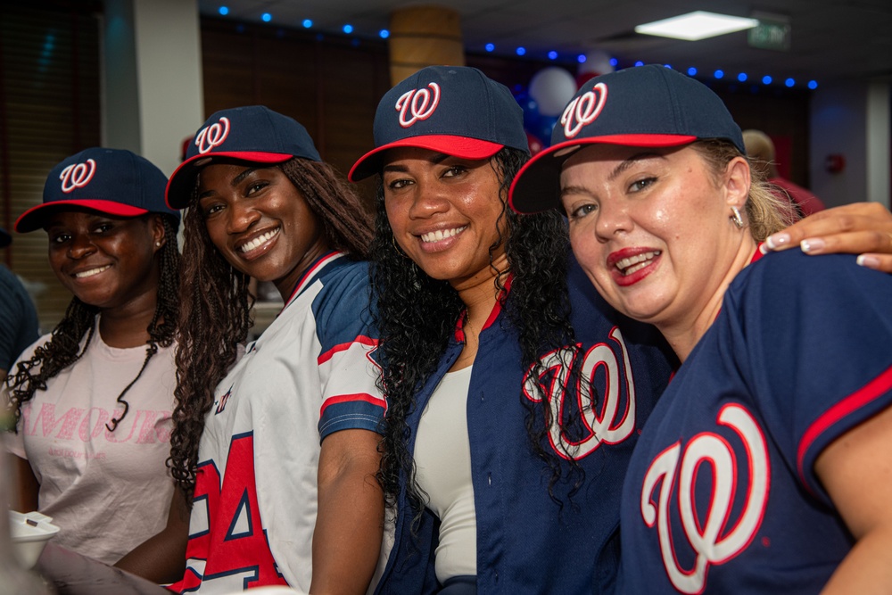 From the diamond to the desert: Nationals visit 379th AEW
