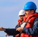LSC Jonathan Osin and IT1 William O’Neil maintain tension on the P&amp;D line during exercise Northern Coasts 2025