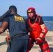 CTT1 Darren Grant and OS2 Kurt Goldsmith conduct non-lethal weapons training and baton defense techniques during exercise Northern Coasts 2025