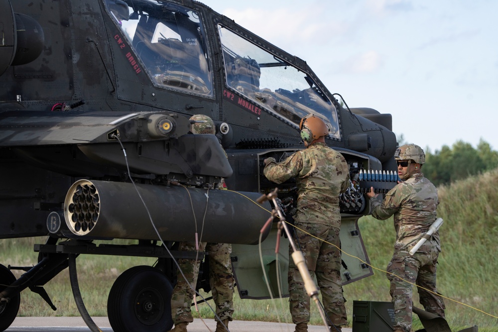 1-501st CAB Apaches Conduct Live-Fire Gunnery in Latvia