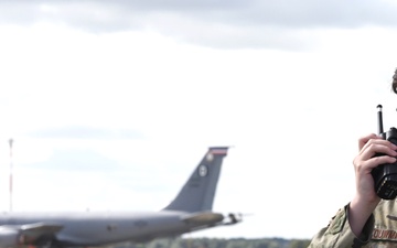 100th CES Power Pro conducts barrier engagement certification with RAFL fighter jets