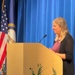 DoDEA Director Dr. Beth Schiavino-Narvaez Addresses Crowd Before Ribbon-Cutting at DoDEA Fort Campbell Middle School