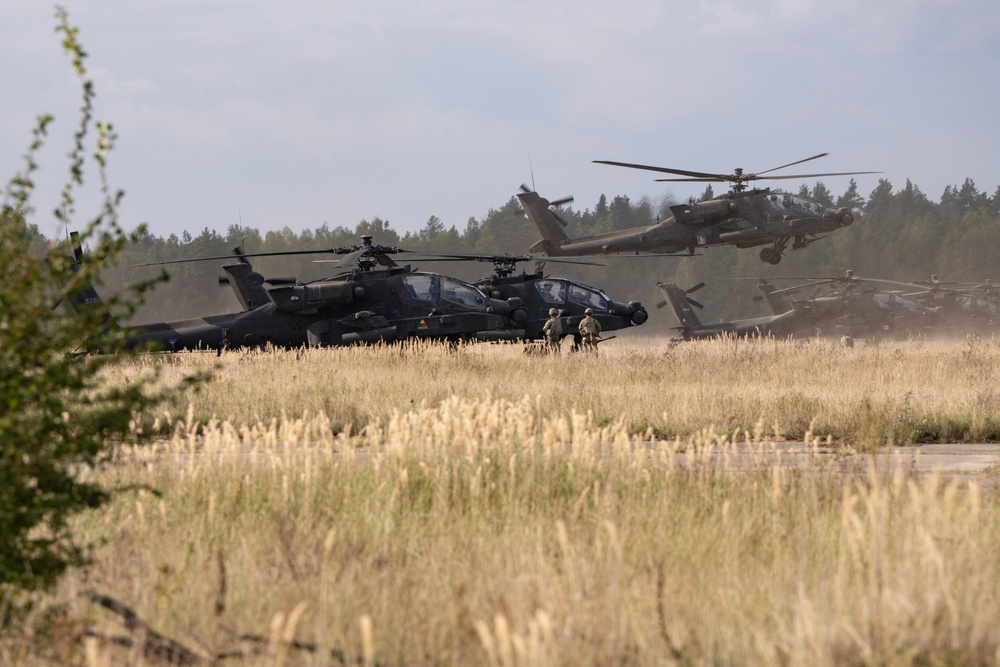 1-501st CAB Apaches Conduct Live-Fire Gunnery in Lithuania