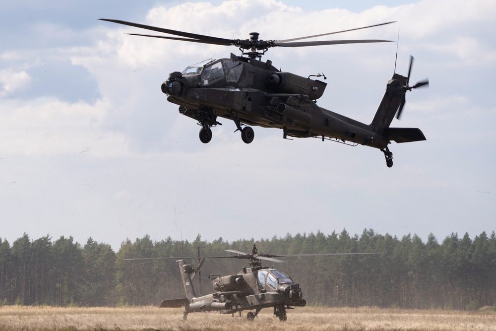 1-501st CAB Apaches Conduct Live-Fire Gunnery in Lithuania
