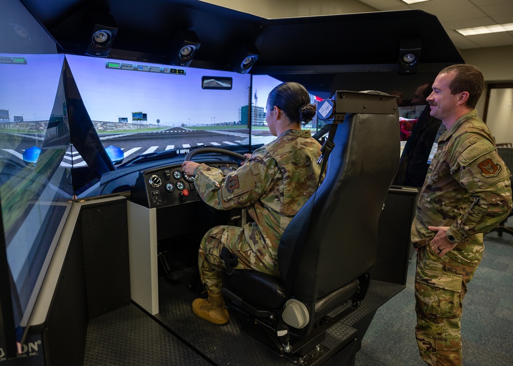 507th LRS Utilizes Driving Simulator
