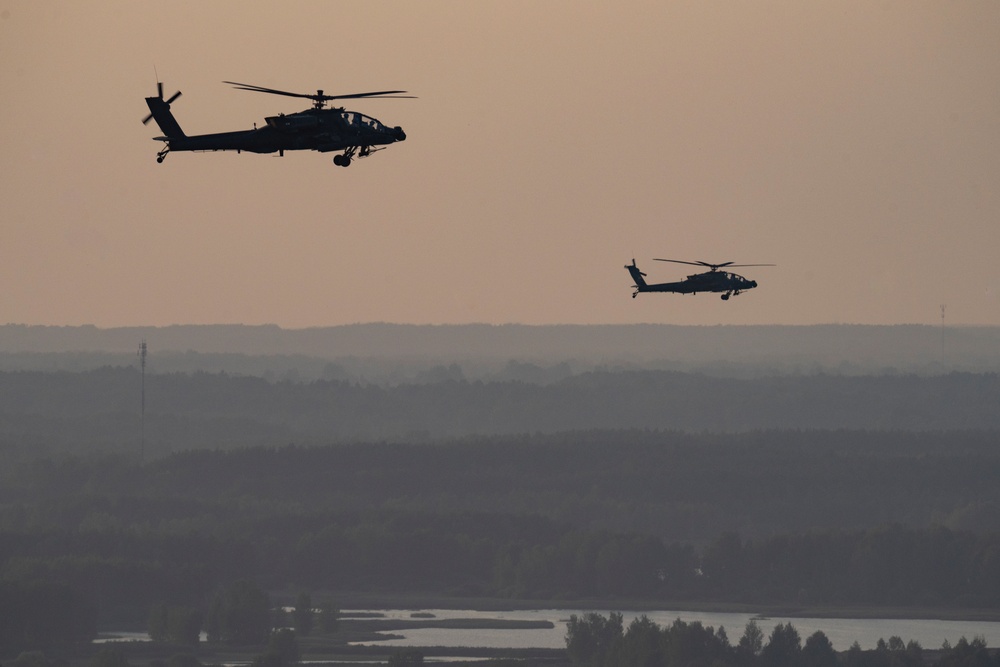 1-501st CAB Apaches Conduct Live-Fire Gunnery in Lithuania