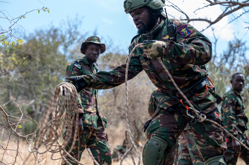 3rd SFG (A) Conducts Mountaineering Training with Tanzanian Special Forces