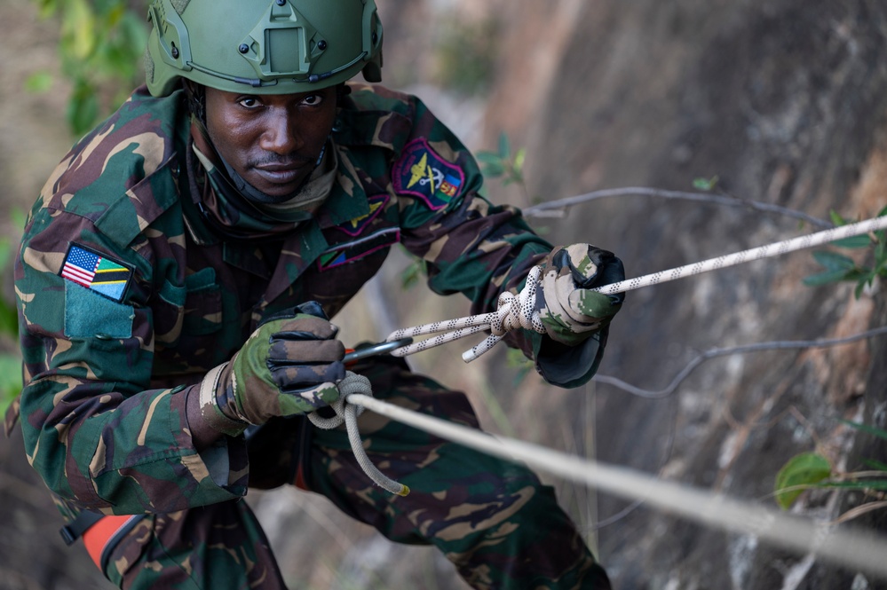 3rd SFG (A) Conducts Mountaineering Training with Tanzanian Special Forces