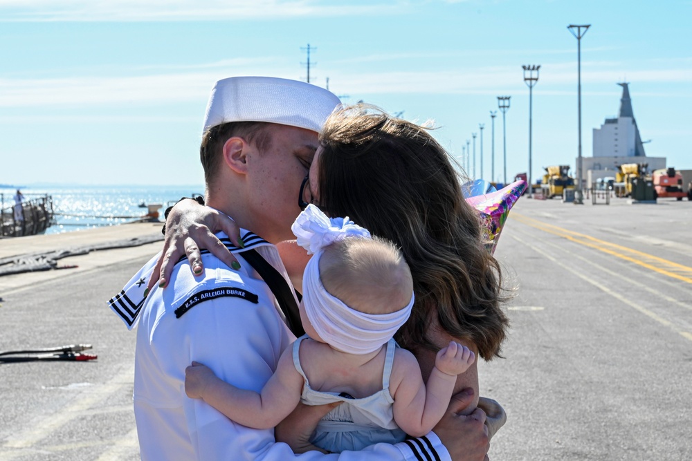 USS Arleigh Burke (DDG 51) Returns to NAVSTA Rota