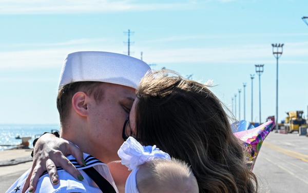 USS Arleigh Burke (DDG 51) Returns to NAVSTA Rota