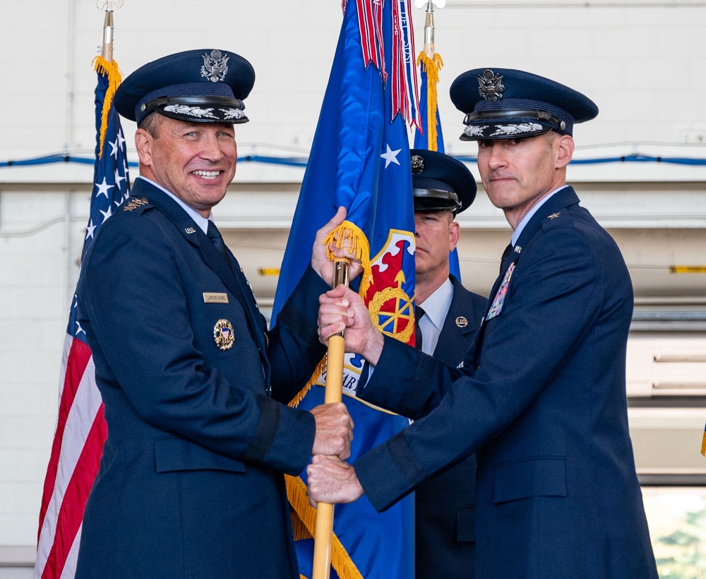 U.S. Air Force Expeditionary Center Change of Command and Twenty-First Air Force Reactivation Ceremony