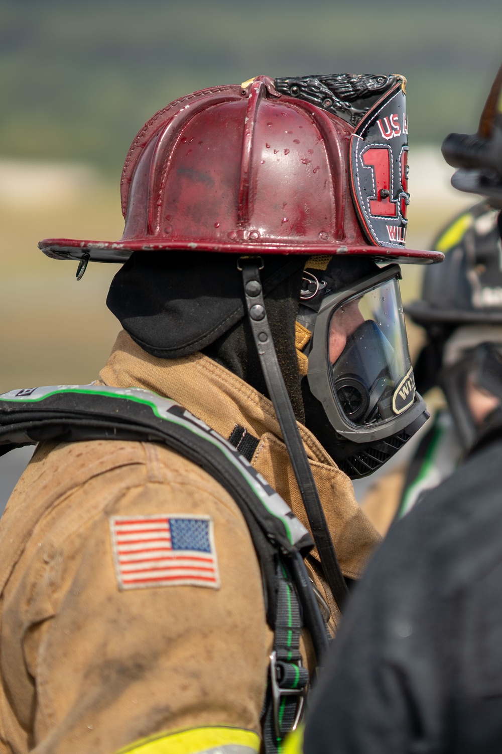 192nd Firefighting Team Detachment training