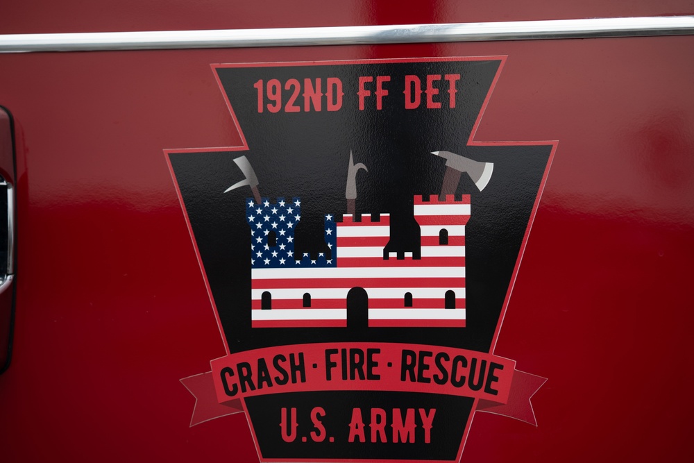 192nd Firefighting Team Detachment training