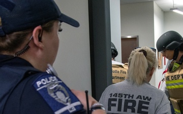 145th Airlift Wing trains with Charlotte emergency responders