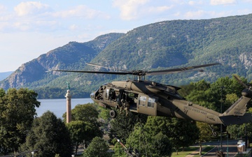 New York Army Guard helicopters demonstrate at West Point