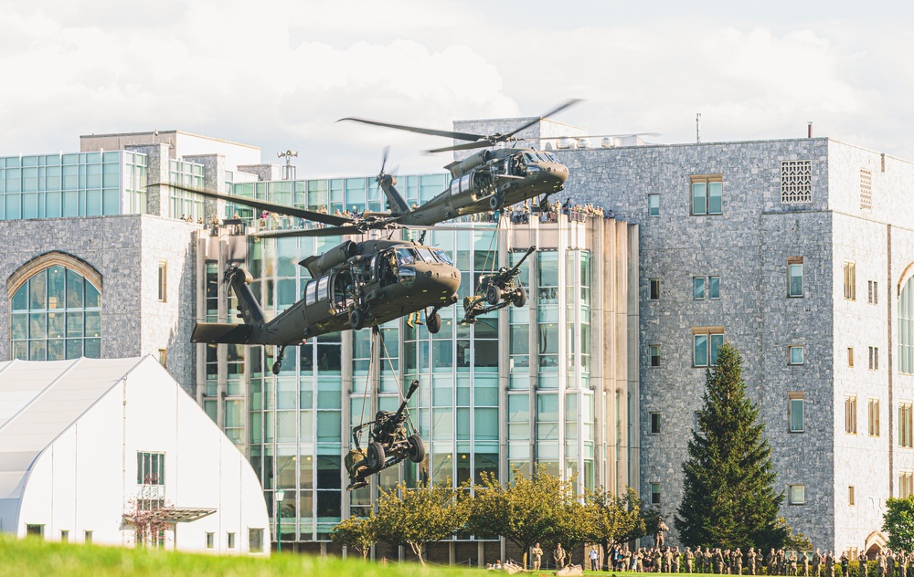 New York Army Guard helicopters demonstrate at West Point