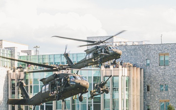 New York Army Guard helicopters demonstrate at West Point