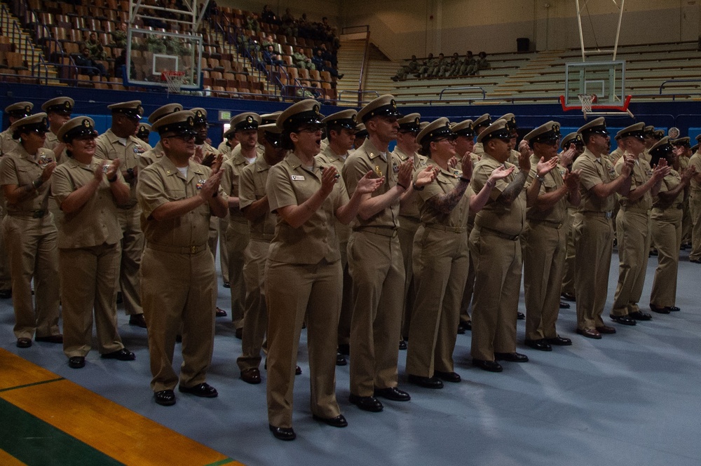 USS Ronald Reagan Advances 5 Chief Petty Officers