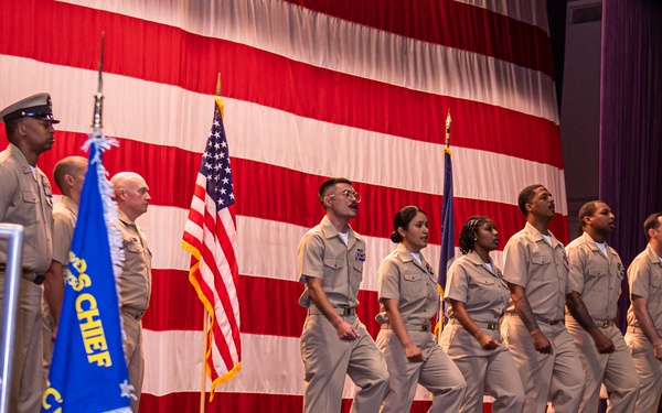 USS Ronald Reagan Advances 5 Chief Petty Officers
