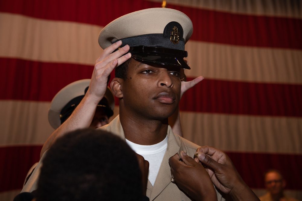 USS Ronald Reagan Advances 5 Chief Petty Officers